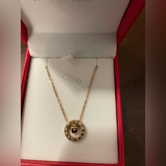 Chow Tai Fook Rose Gold Stainless Steel Necklace 16” to 18” - Picture 5 of 5